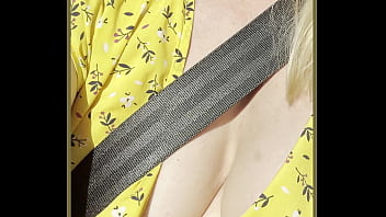 Milf exposes her perfect boobs outdoors