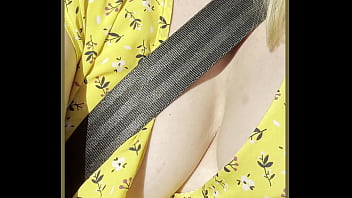 Milf exposes her perfect boobs outdoors