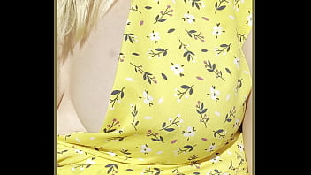 Milf exposes her perfect boobs outdoors