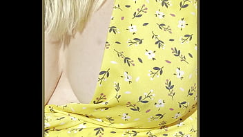 Milf exposes her perfect boobs outdoors