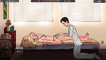 Jenny loves it when strangers make her orgasm on the bus hentai game