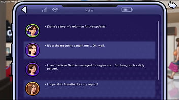 Summertime saga by darkcookie gets a boner while watching a movie with his stepmom big tits stepmom loves big cocks