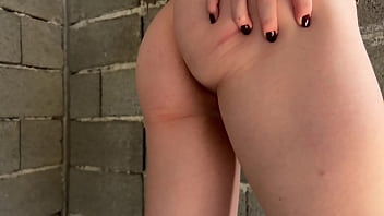 Shared hot busty girl with stepdad in abandoned house