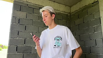 Shared hot busty girl with stepdad in abandoned house