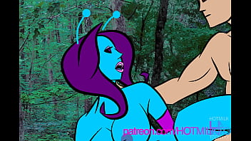 Watch a sexy alien and her close encounter