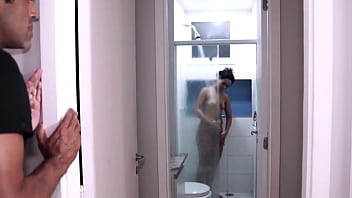 Amante chegou me deixou exitado tive que comer