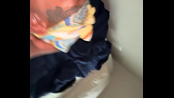 Ebony sucking a huge black cock