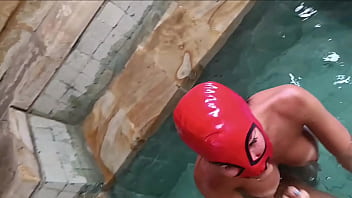 Laura on heels sexy milf 2024 big tits sucking cock with cum swallow in heels point of view