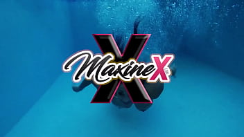 Nadia white opens her mouth when maxine squirts on her face