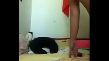 Teen getting nude and masturbates part 4