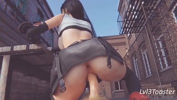 Tifa final fantasy big tits big ass blowjob