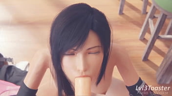 Tifa final fantasy big tits big ass blowjob