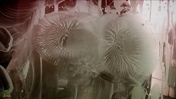 Haley scott is up next in a dark room with a couple of guys wearing masks