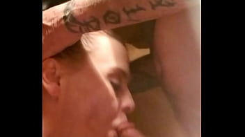 Sexy chic sucks my cock