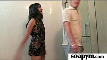 Soapy massage and shower blowjob 24