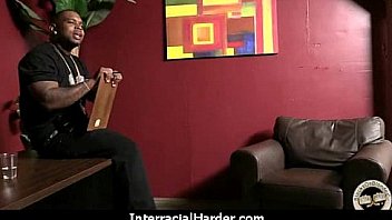 Busty blonde fucks and sucks a huge black monster cock 5