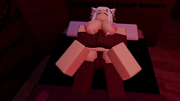 Getting demolished from a big black cock in roblox
