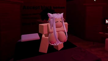 Getting demolished from a big black cock in roblox