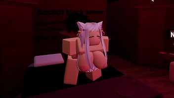 Getting demolished from a big black cock in roblox