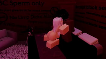 Getting demolished from a big black cock in roblox