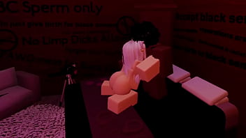 Getting demolished from a big black cock in roblox