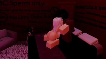 Getting demolished from a big black cock in roblox