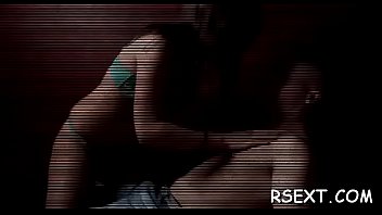 Girl's tits licked wet fucked