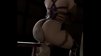 Ivy rubs her ass on 9s's face