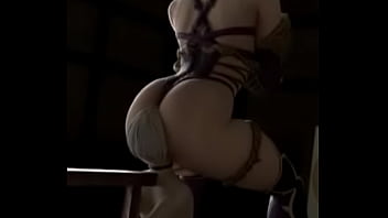 Ivy rubs her ass on 9s's face