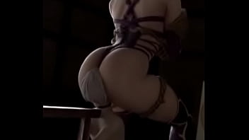 Ivy rubs her ass on 9s's face