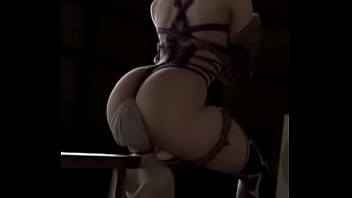 Ivy rubs her ass on 9s's face