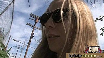 Ebony In A Huge Bukkake 7 thumbnail