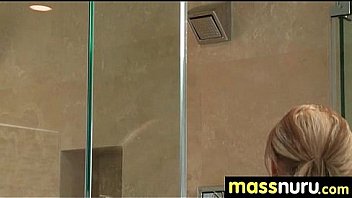 Nuru massage ends with a hot shower fuck 1
