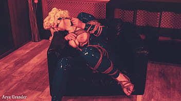 Latex and bondage hot teasing video arya grander