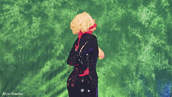 Latex and bondage hot teasing video arya grander