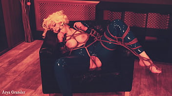 Latex and bondage hot teasing video arya grander