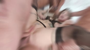 Squirt in my mouth 4on1 with adreena winters messy cumshot & swallow