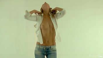 Gorgeous blonde ksenya b strips down her clothes to start a wet party