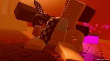Checkered bunny lady gets dp'ed roblox animation