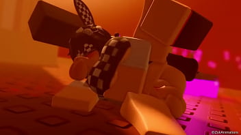 Checkered bunny lady gets dp'ed roblox animation
