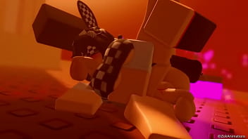 Checkered bunny lady gets dp'ed roblox animation