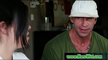 Nuru massage asian banged after blowjob in the bath 19