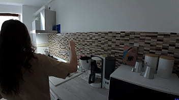 Morning surprise waking him up with kisses under the sheets