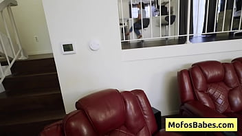 See this lusty teenager blondie sucking massive dick and getting fucked from behind