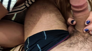 Friend's wife sucks and rides my cock cum on her chest