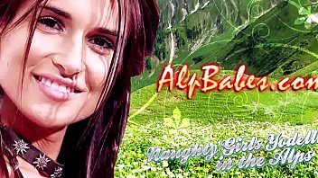 Blonde babe megan rubs her tits