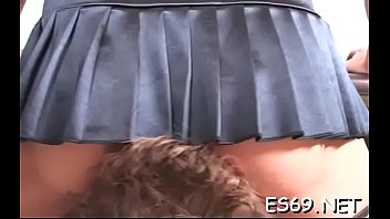 Naughty honey blows before doggy