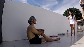 A madame quebrou o pau na obra