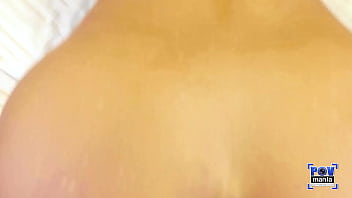 Horny tara ashley stares at the camera as she rides lucky miles long