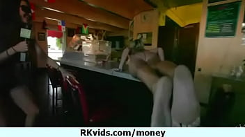 Desperate teen naked in public and fucks to pay rent 5